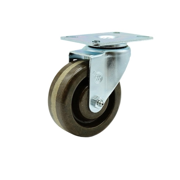 Service Caster 4'' High Temp Phenolic Wheel Swivel Top Plate Caster SCC-20S415-PHRHT-TP2 - main
